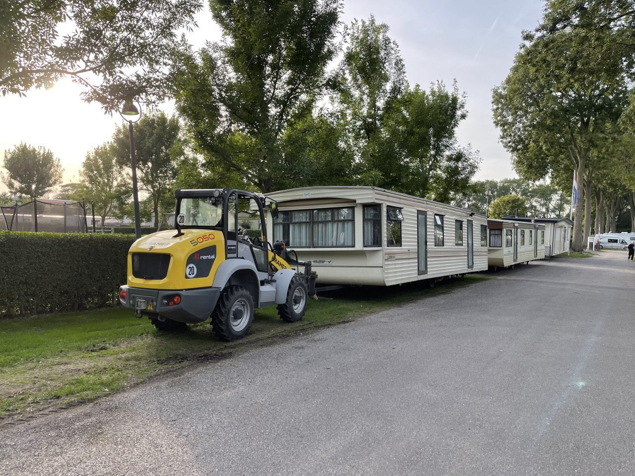 Transport van u Stacaravan Tourcaravan Camper....