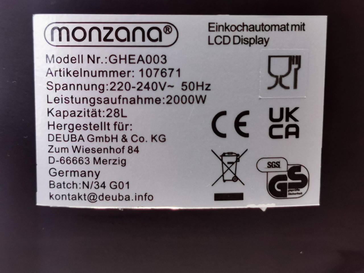 Gluhweinketel Temperatuurregelaar Tap