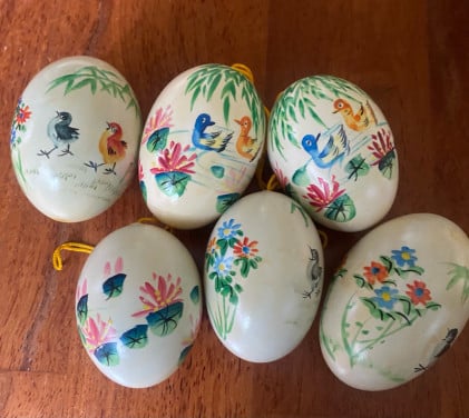 Houten beschilderde 🥚🥚🥚