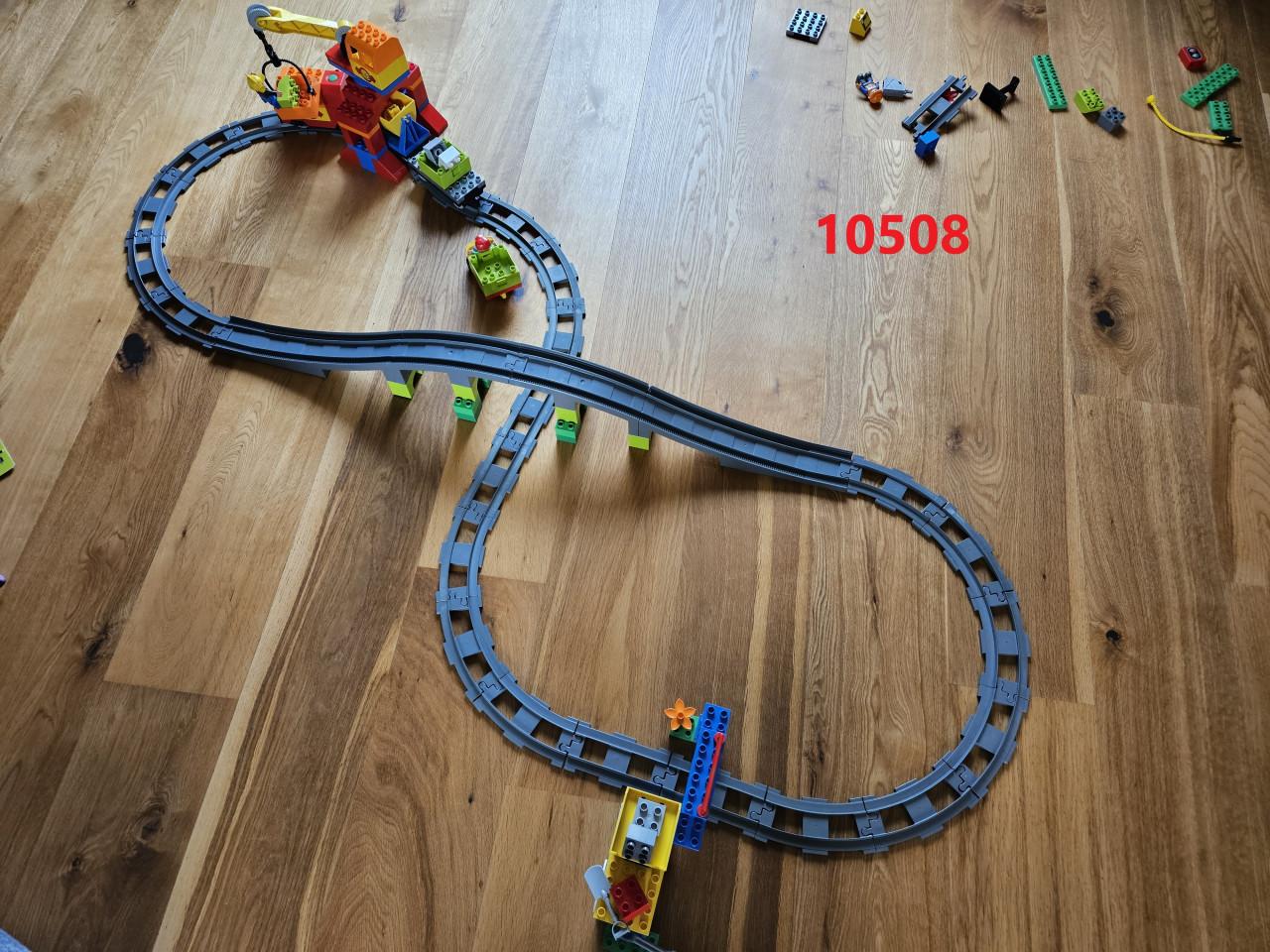 Grote hoeveelheid Duplo trein, 3 sets bij elkaar