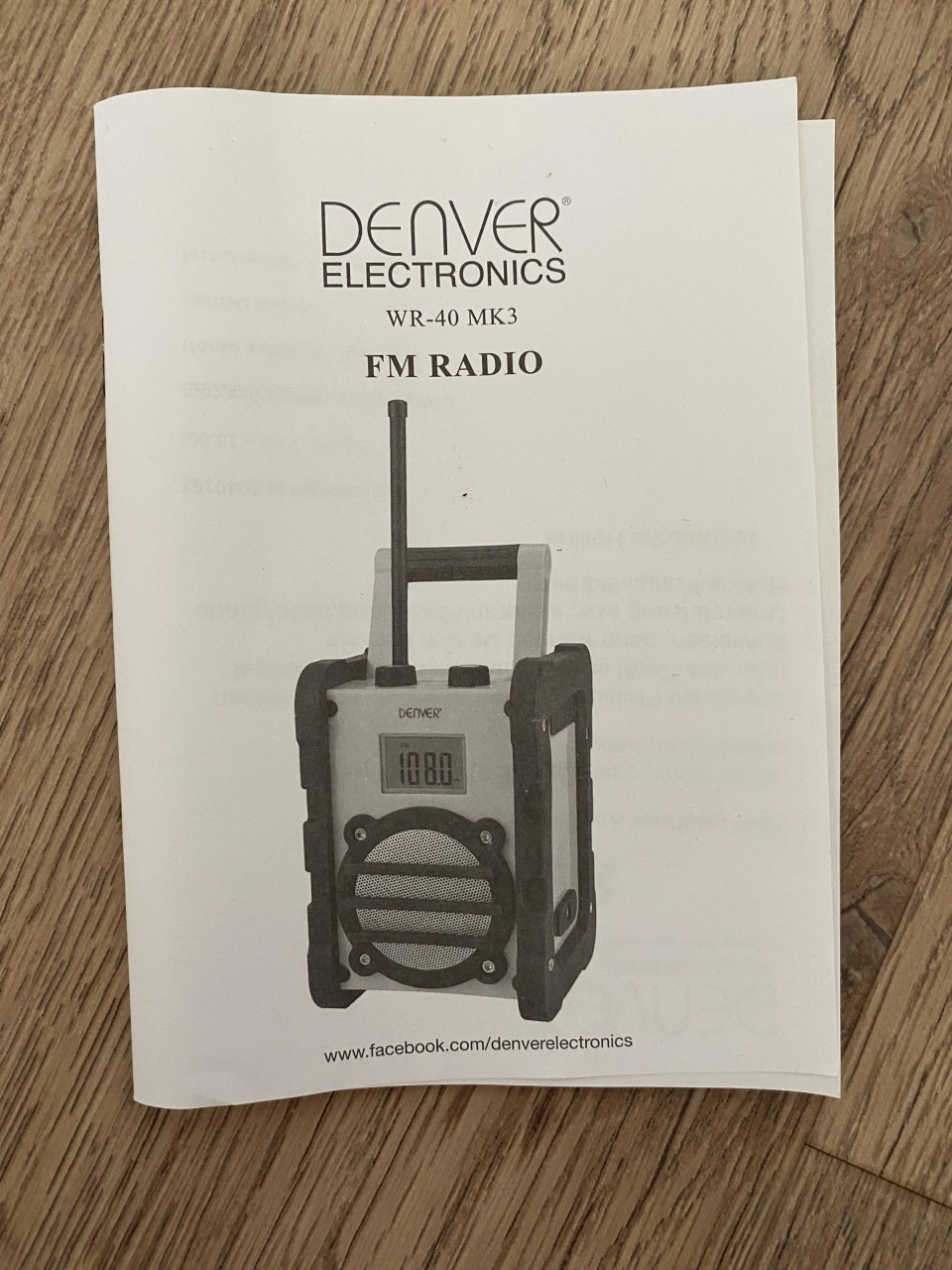 Bouwradio Denver WR-40 MK3