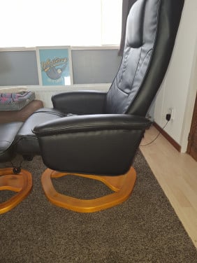 Massagestoel met voetenbank