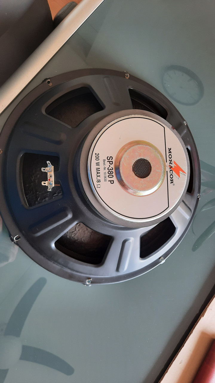 2 Woofer 38 cm Monacor