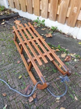 Vintage houten slee