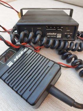Leuk werkend vintage Stabo SM 1100 NL Mobilofoon met microfoon..