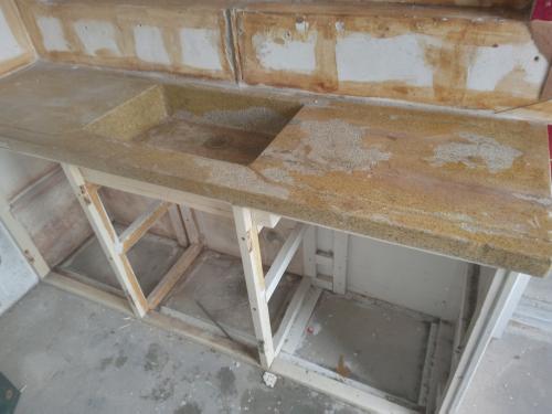 Gratis oud granieten aanrecht