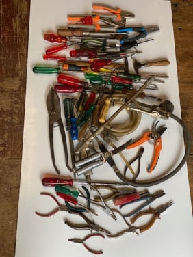Grote partij hand gereedschappen zie foto,s