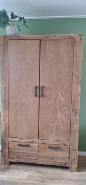 Massief acacia houten kast