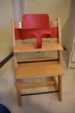 Stokke Tripp Trapp kinderstoel. - Gebruikte  stoelverkleiner.