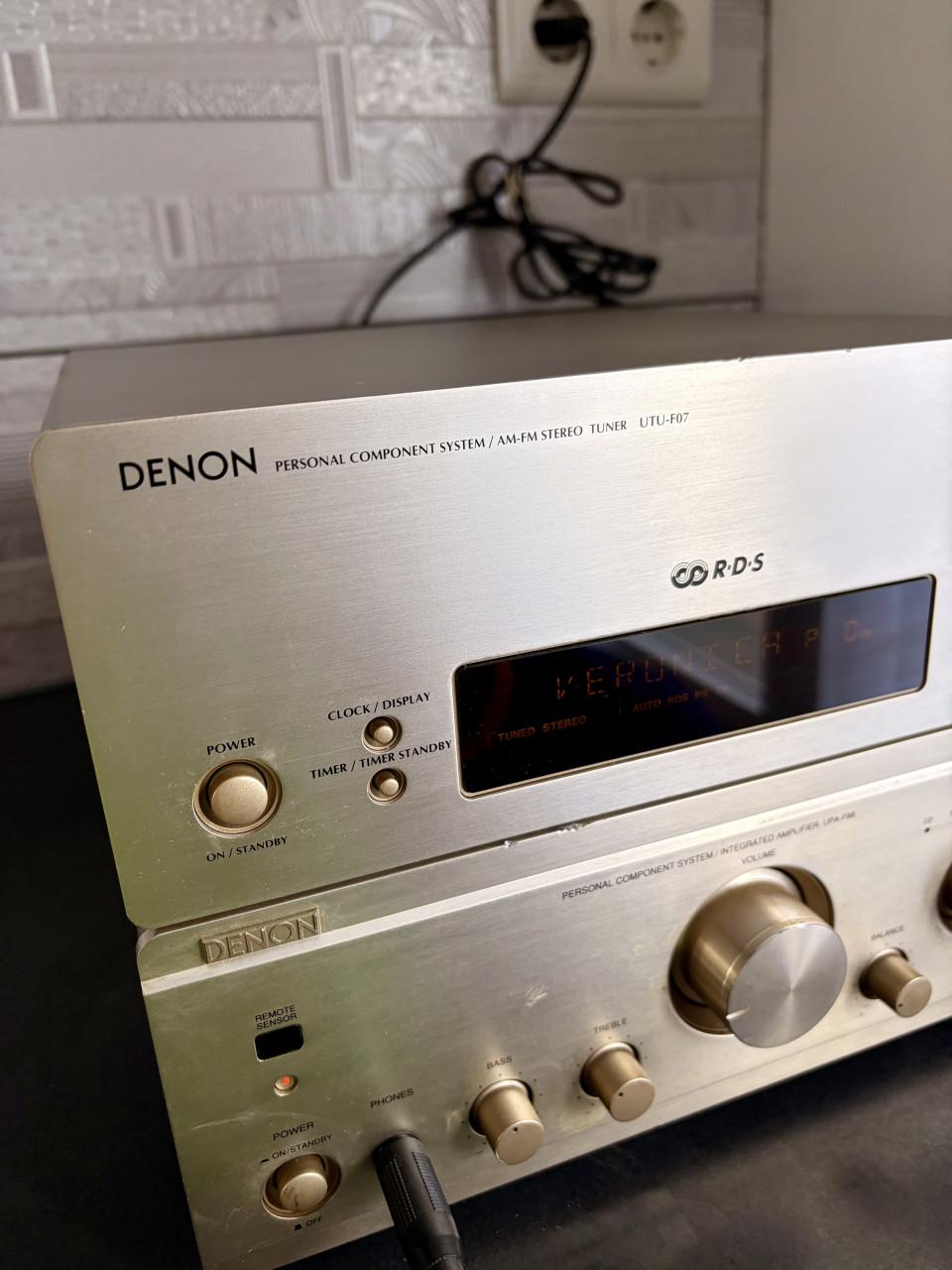 Denon HiFi Stereo Versterker + RDS Tuner – Werkend