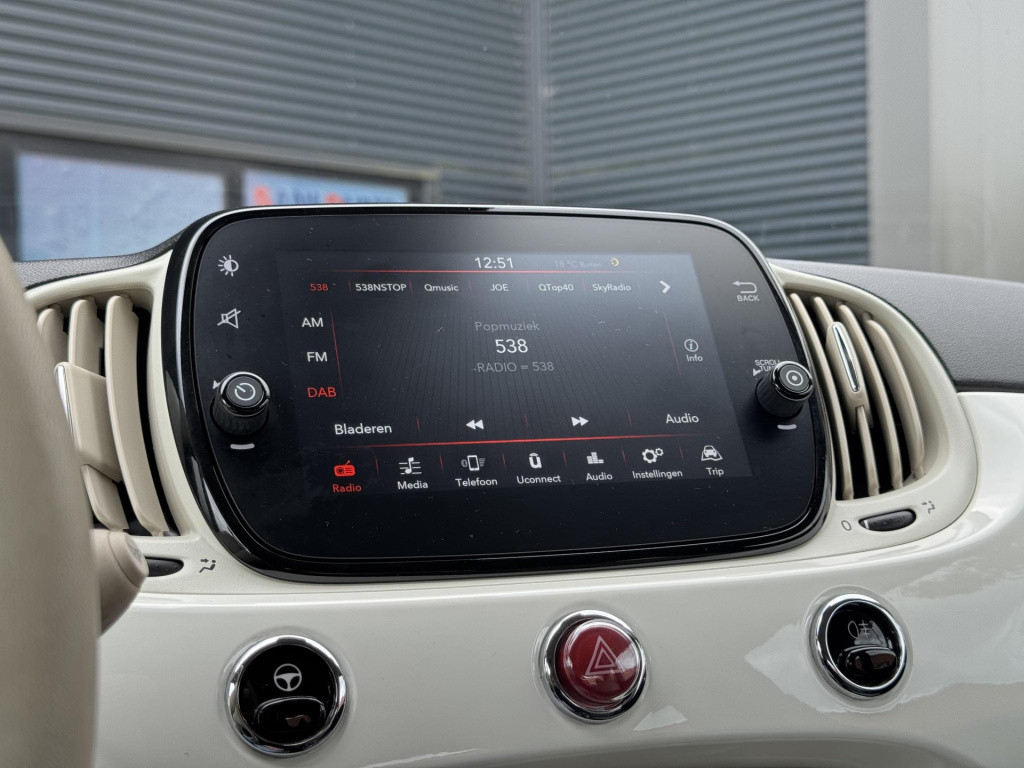 Fiat 500 1.0 hybrid lounge | cruise control | airco | apple carplay/android