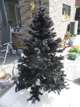 Kunst kerstboom zwart 1.80 m