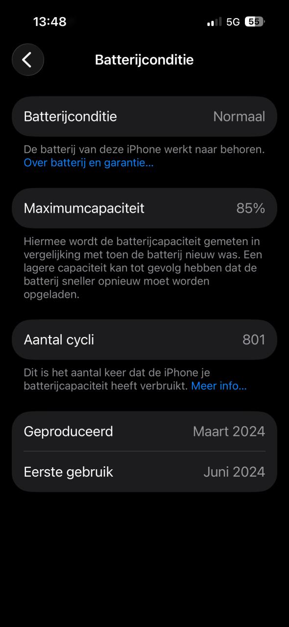 IPhone 15 128 GB Zwart – Zeer nette staat