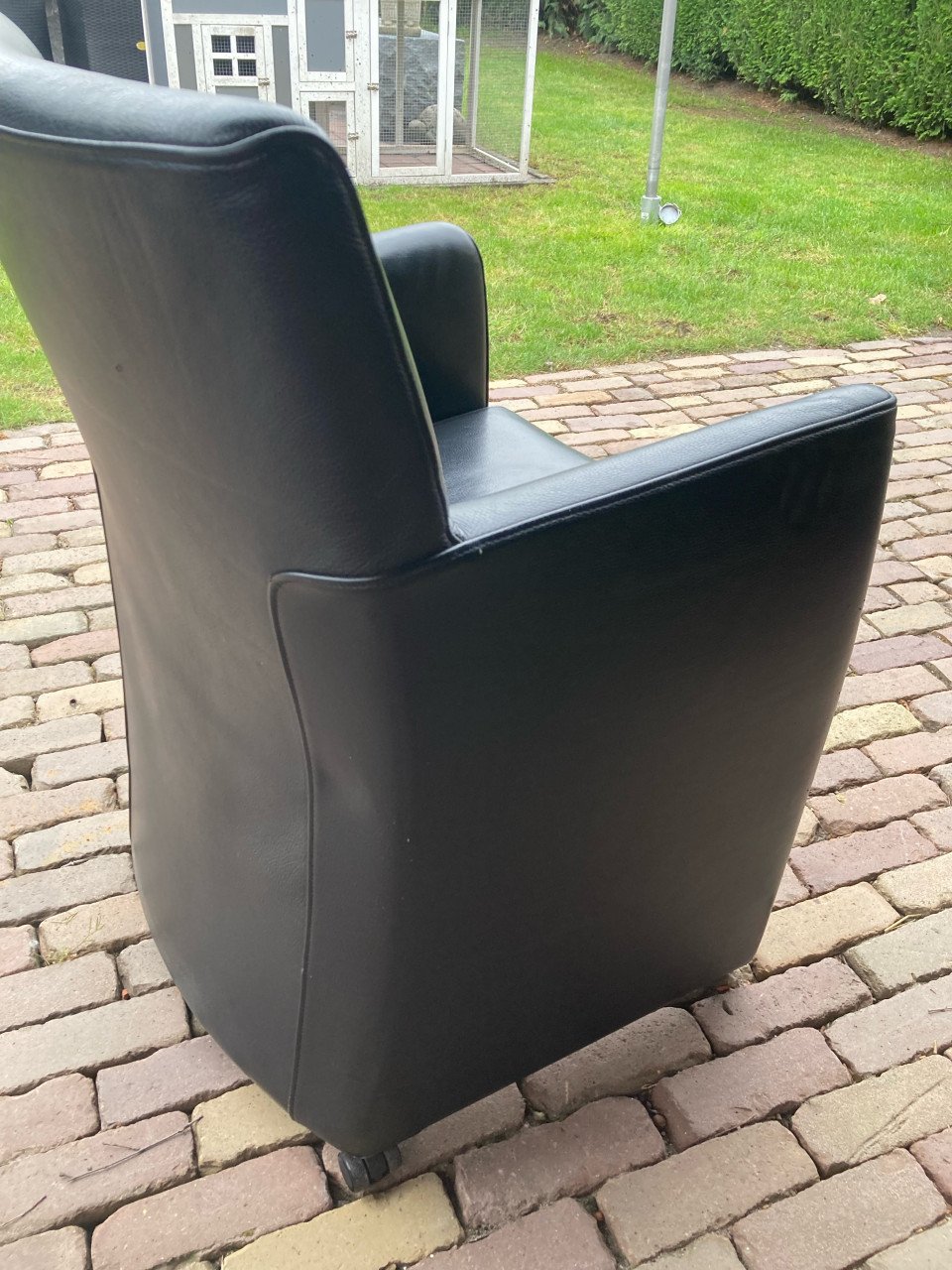 Lederen stoelen zwart