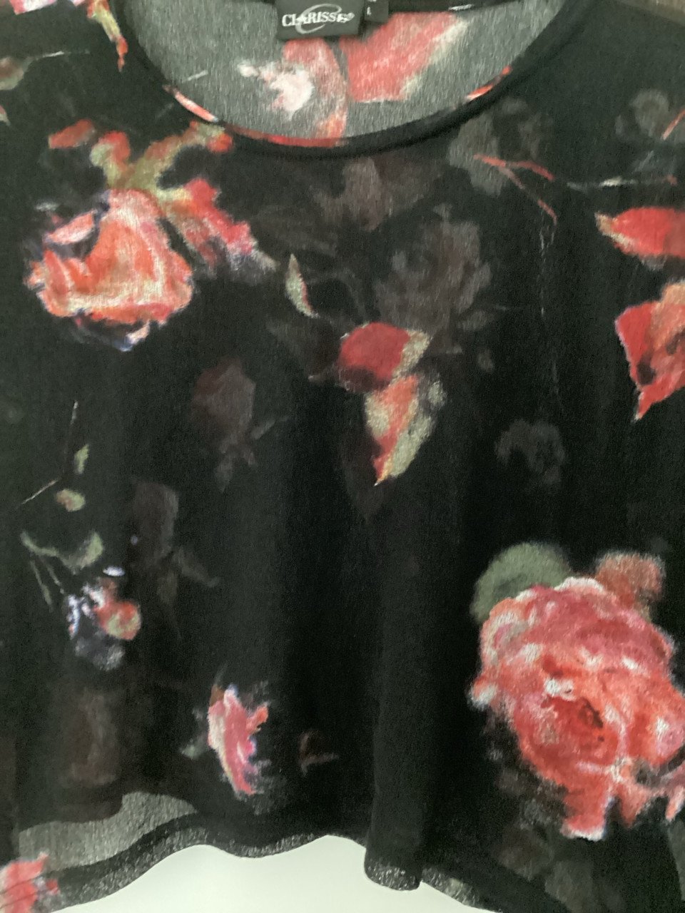 Leuke crop top maat L zgan