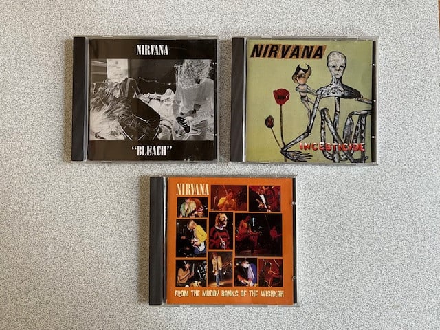 3 cd's van NIRVANA