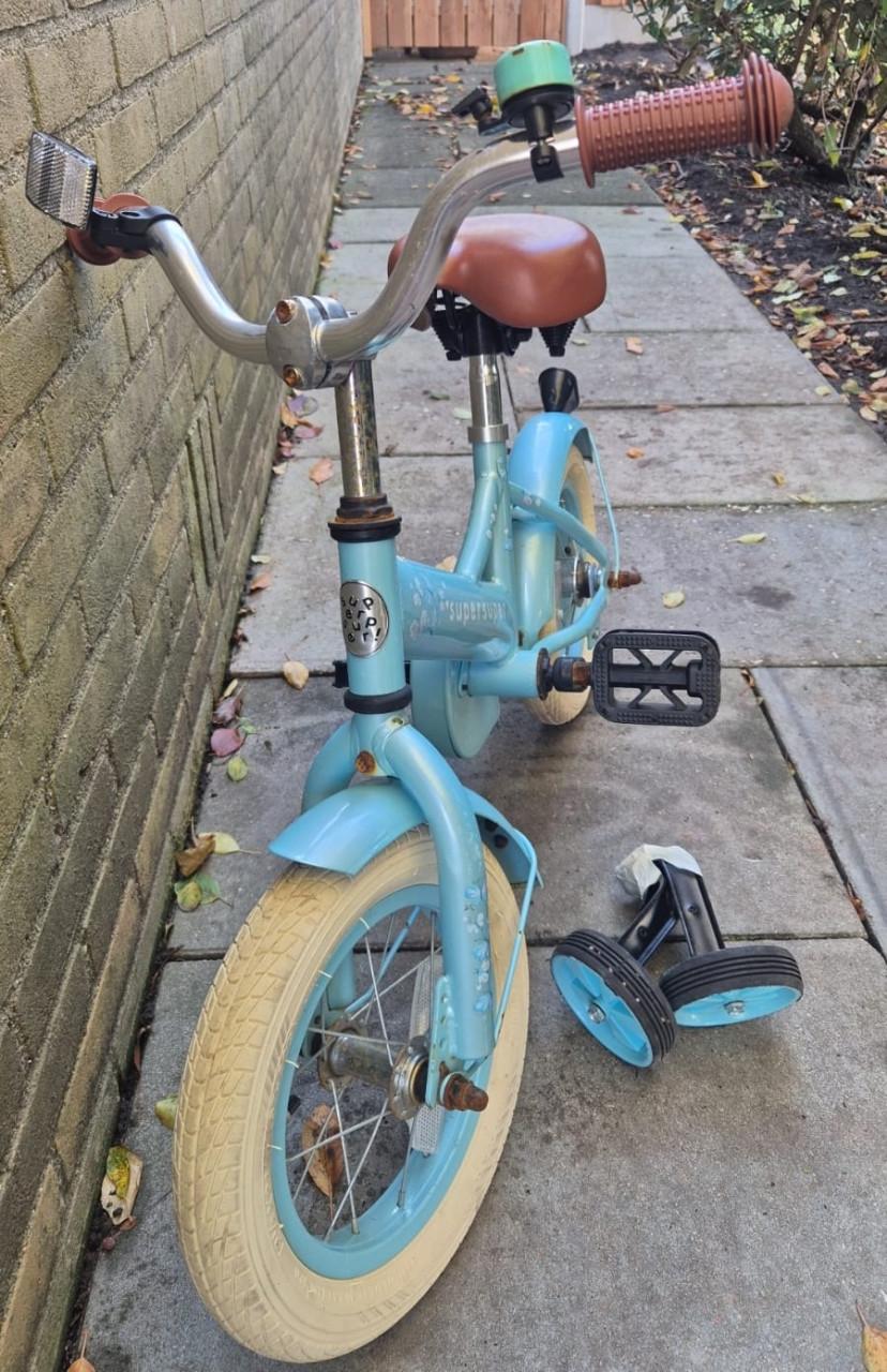 Globber step en fietsje 12 inch