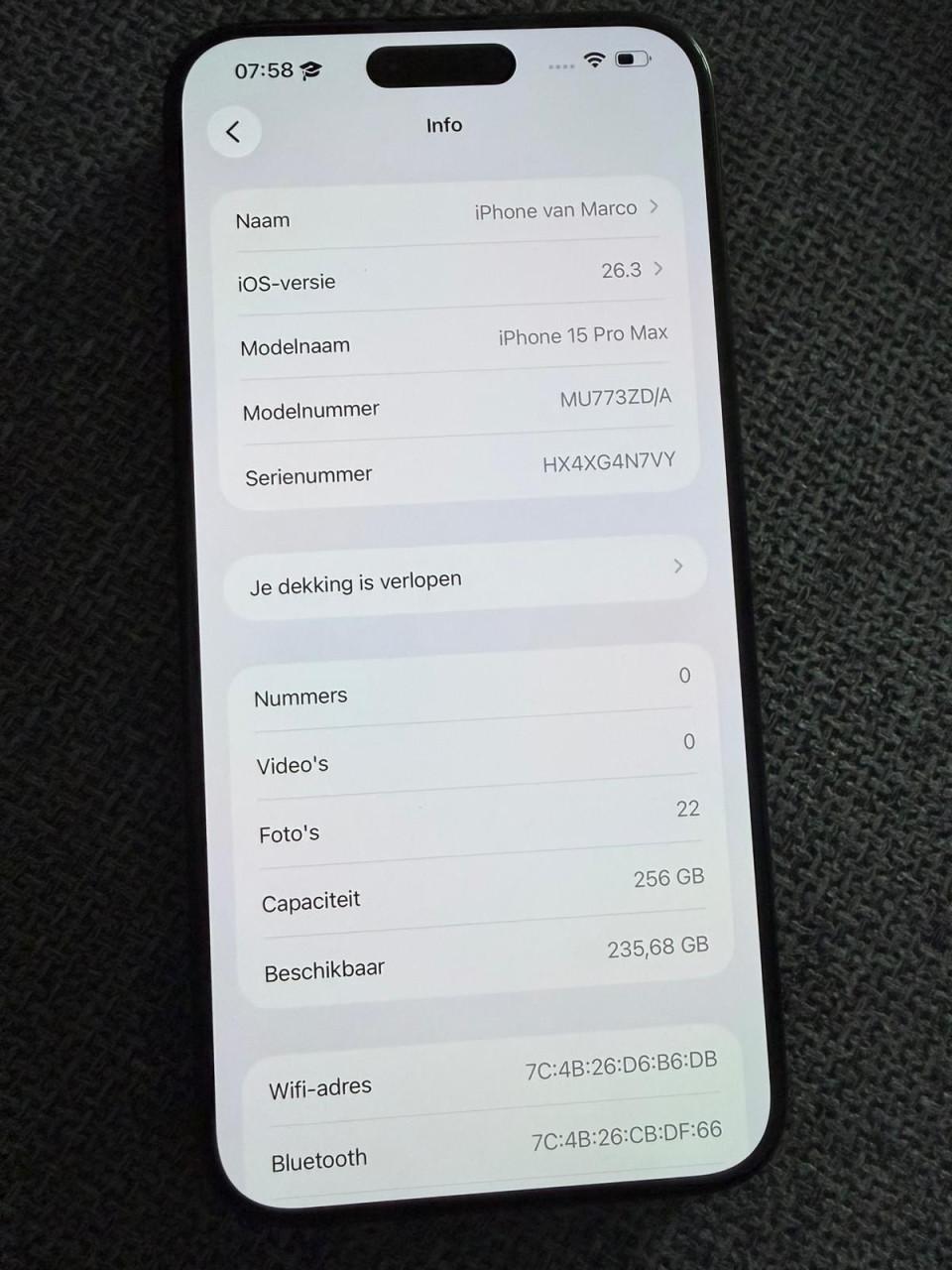 Iphone 15 pro max 256gb