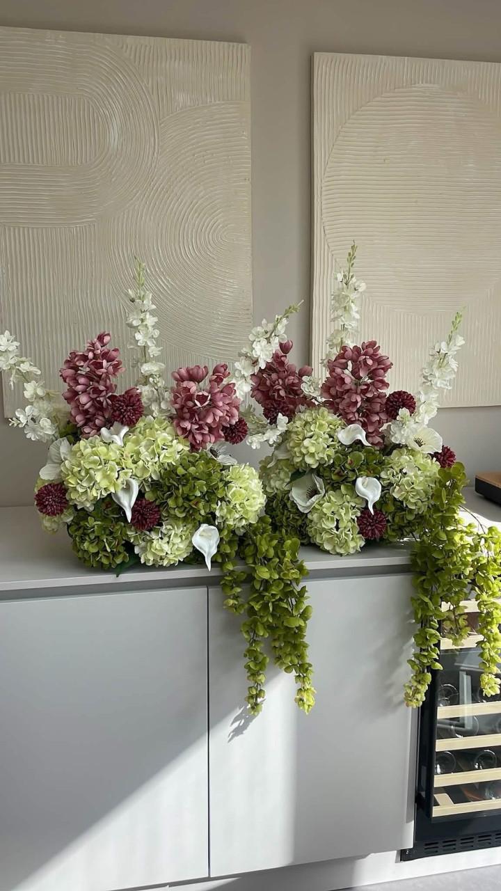 3 Zijden Bloemstukken Bruiloft Decoratie