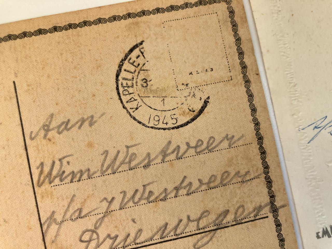 Nieuwjaarskaart 4st ca. 1940-1950