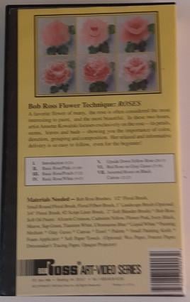 Bob Ross VHS tape Bloemen workshop