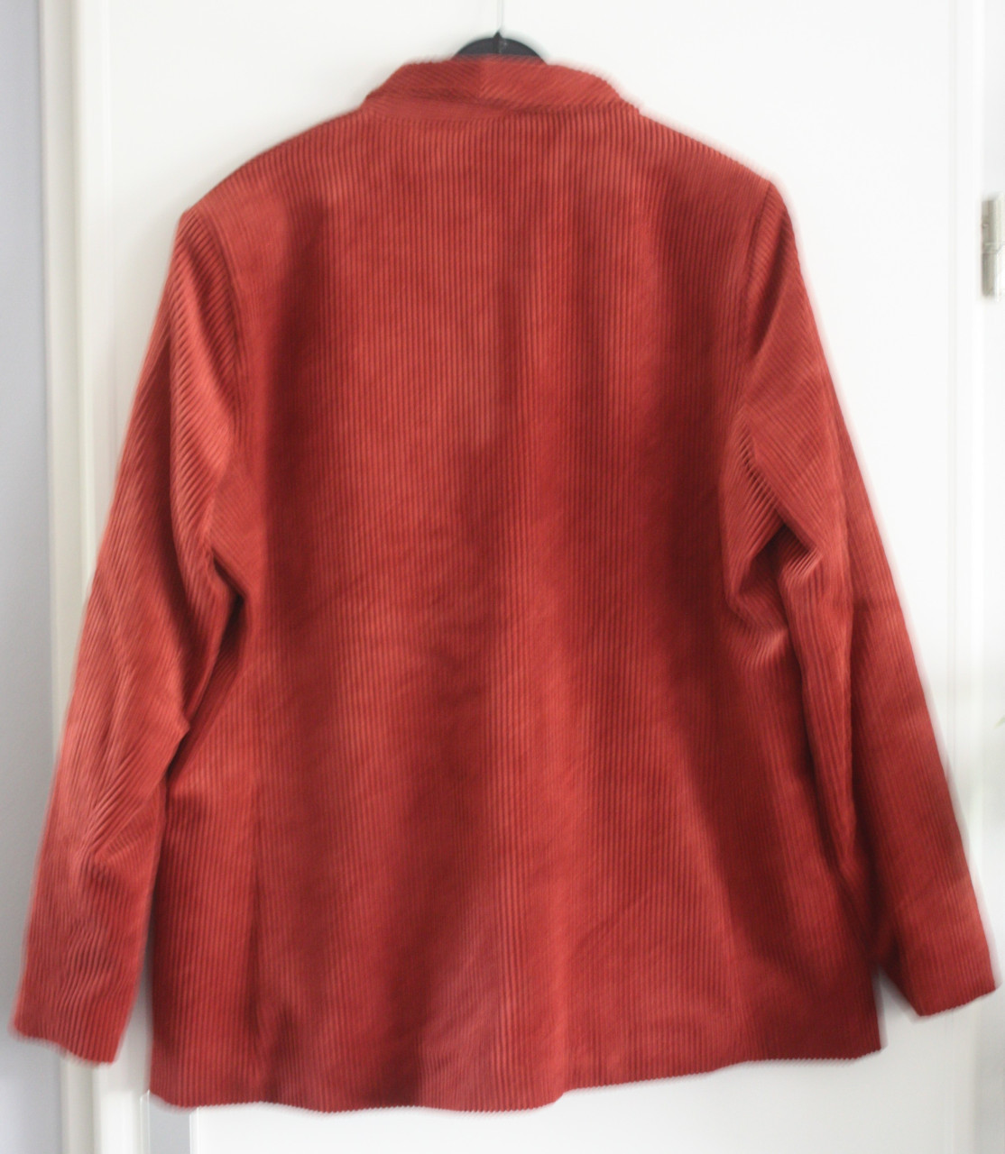 Rood ribstof blazer  maat 44