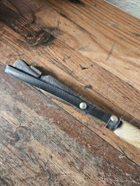 Vintage Afrikaanse Vliegenmepper met Houten Handvat
