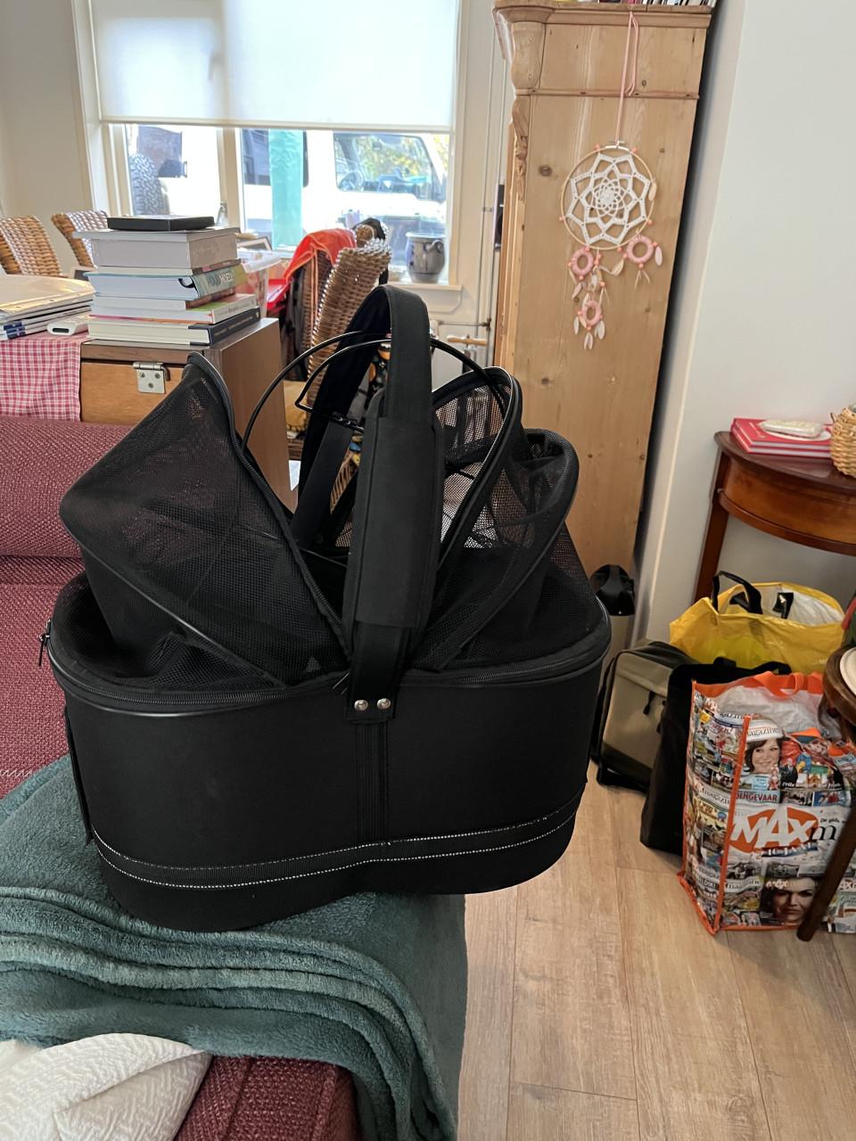 Mooie fietsmand voor hondje