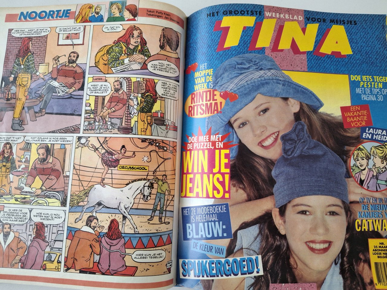 5 x verzamelmap Tina 1993, 1994 en 1995