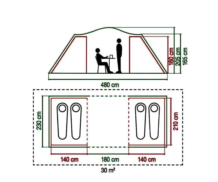 COLEMAN 4p TENT