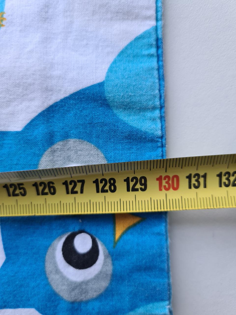 Blauw, wit peuter / kleuter dekbedovertrek