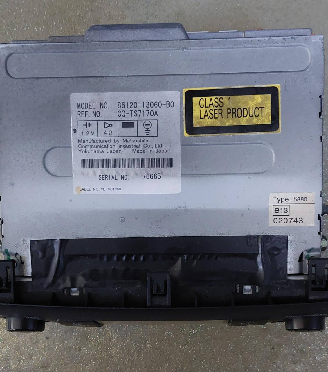 Radio CD Speler Toyota Corolla