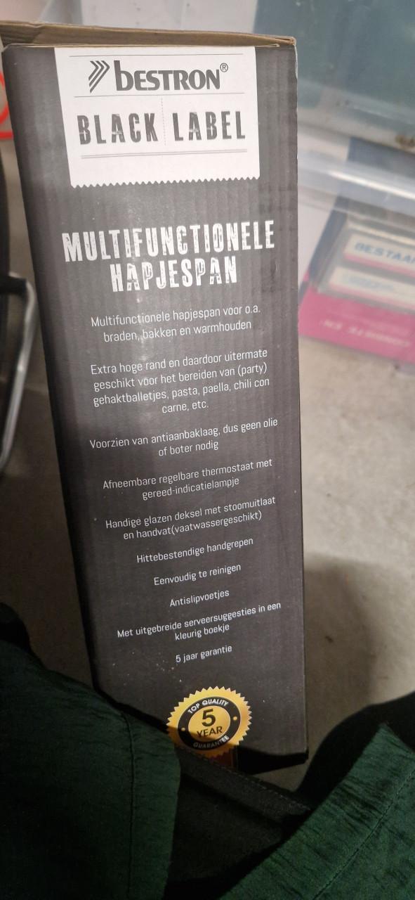 Bestron hapjespan nieuw