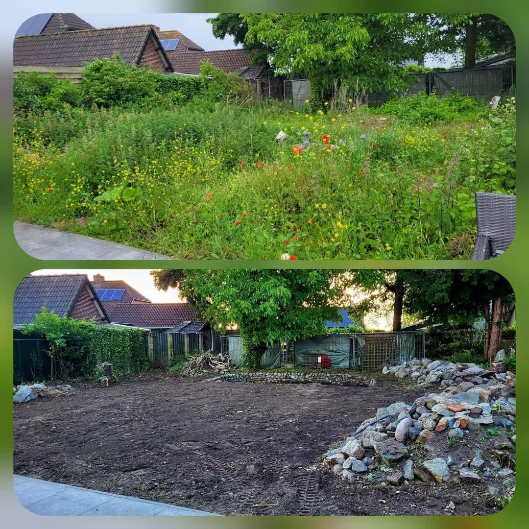 Tuinonderhoud/afvalophalen/ minigraver