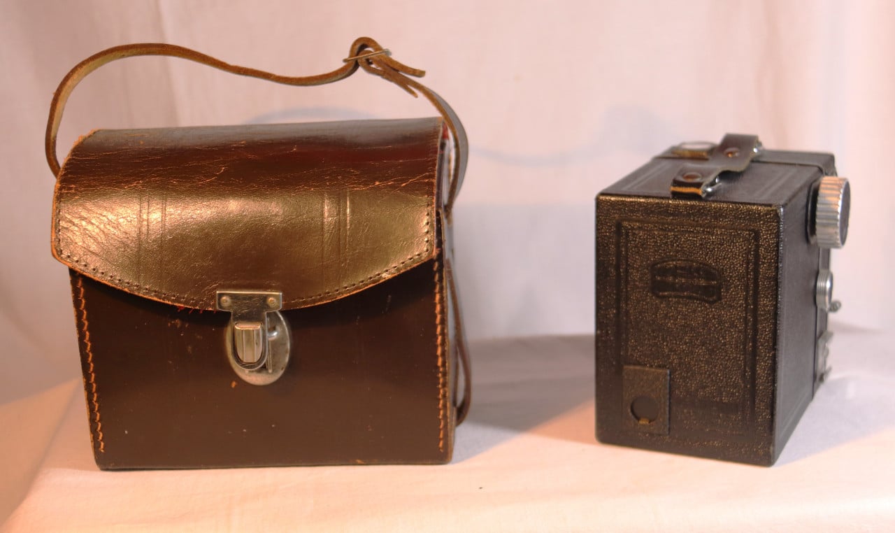 Antieke Camera  ZEISS IKON met tas