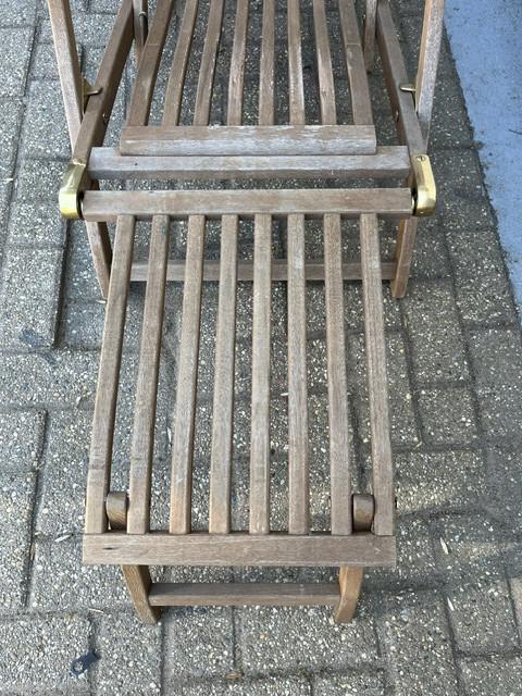 Teak houten deckchair