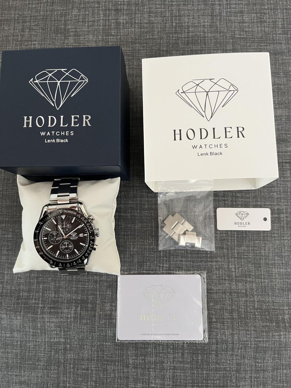 Nieuw Heren horloge Hodler Lenk black