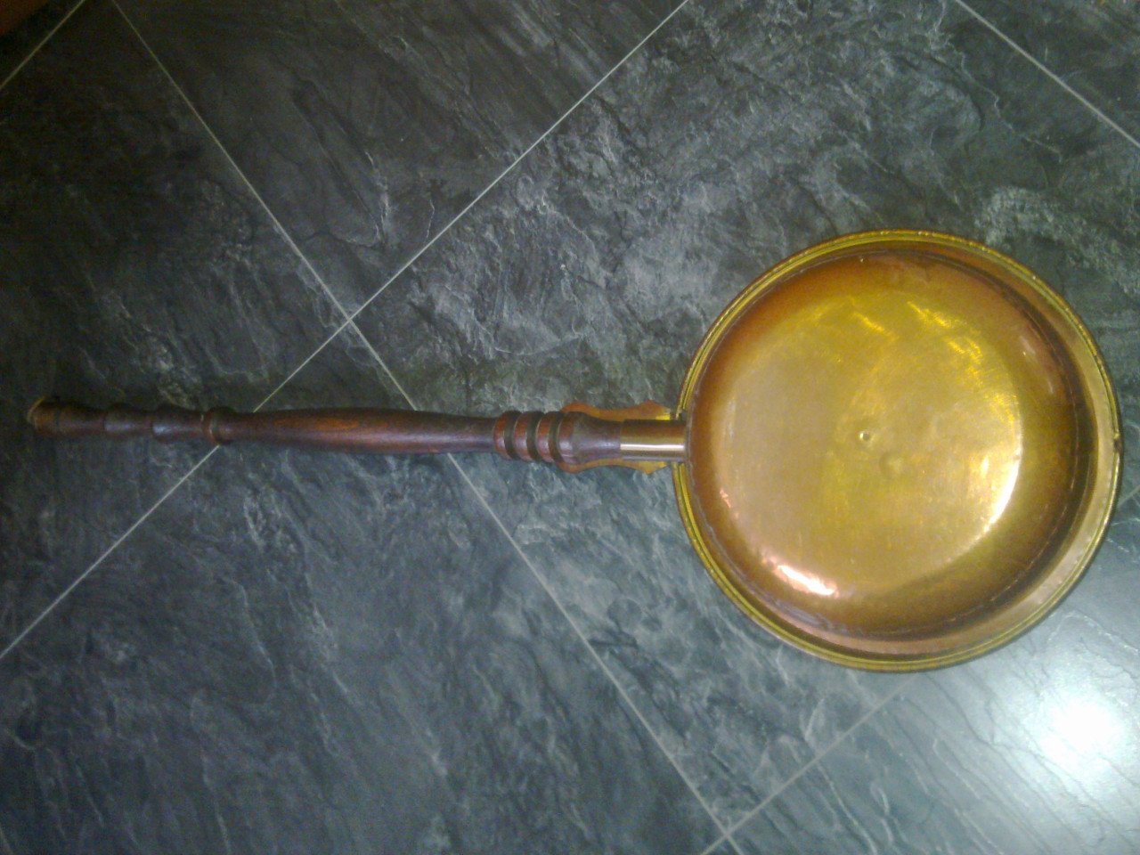 Koperen beddenpan