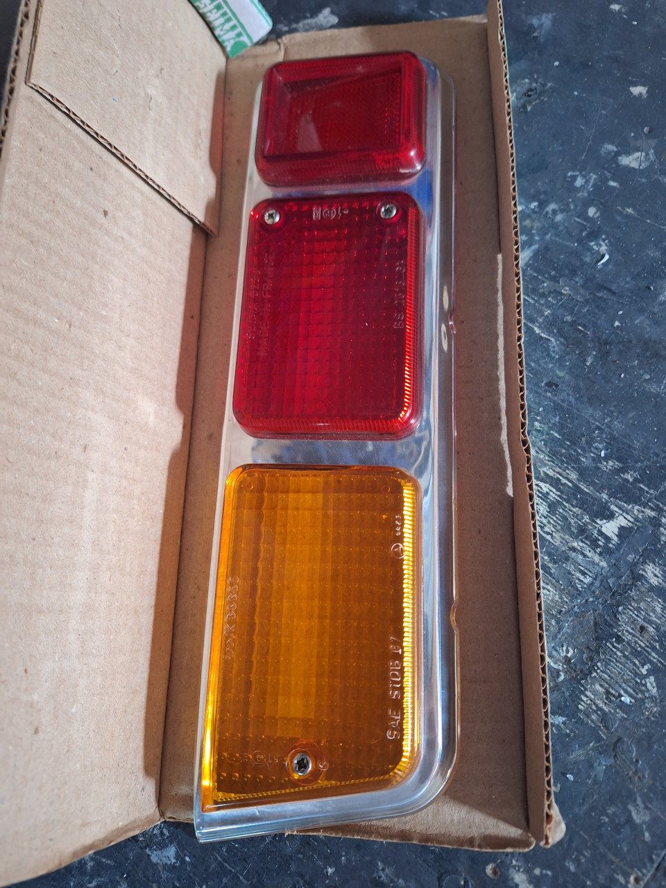 Achterlicht glas Renault 10