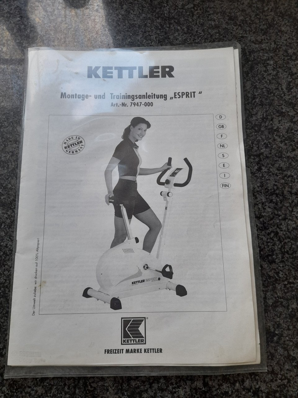 Kettler Hometrainer (werkt naar behoren) in goede staat