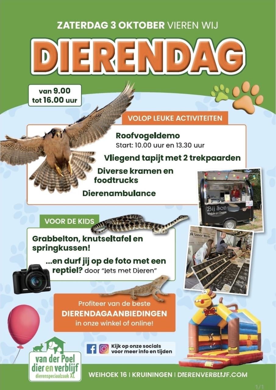3 oktober dierendag feest!