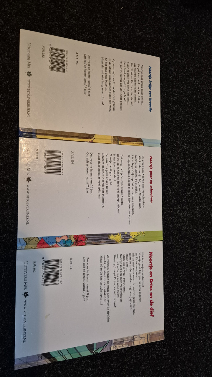 3 boekjes van Noortje