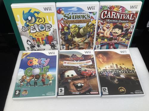 Wii spellen, zie de bijgaande foto aub