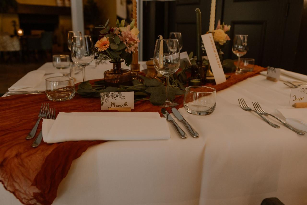 Bruiloftsversiering Groen en Roestbruin