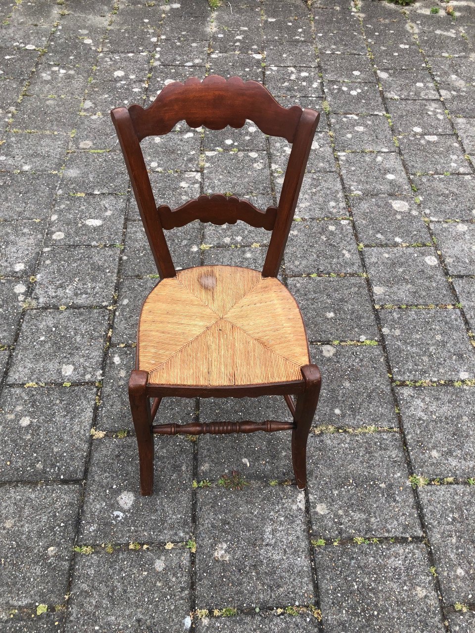 Oude boeren stoel.