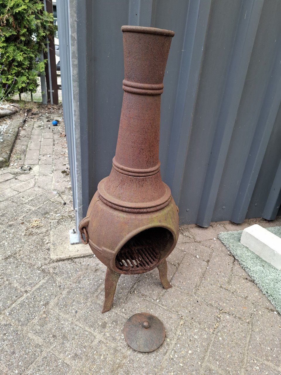 Gietijzeren terrashaard