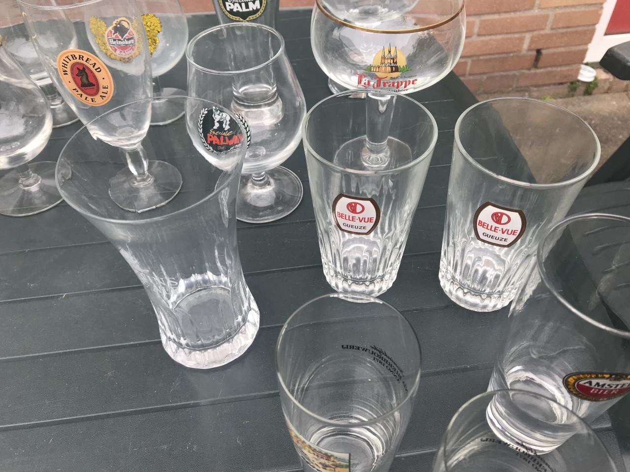 Grote collectie bier/fris glazen