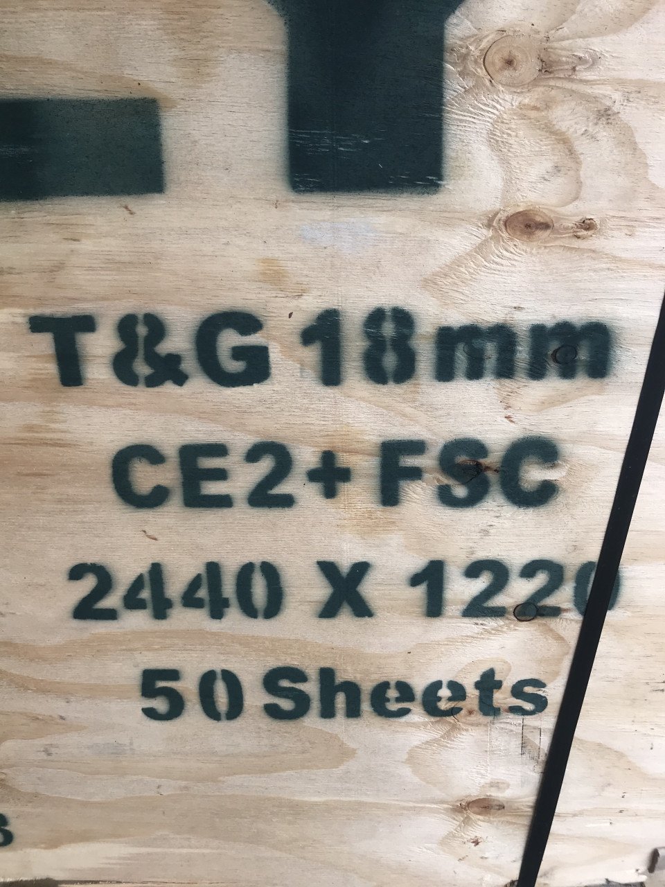 Nieuwe Underlayment platen 18mm mes en groef