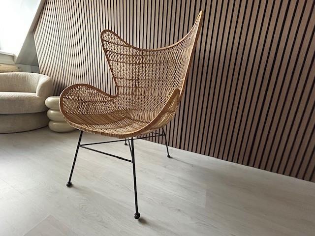 HKliving Rotan stoel (egg chair)