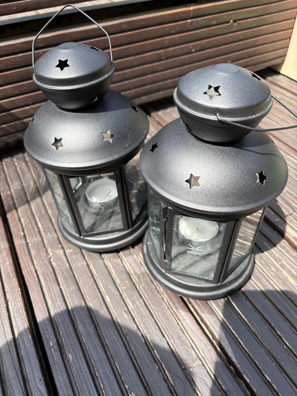 2 kaarsen lantaarns